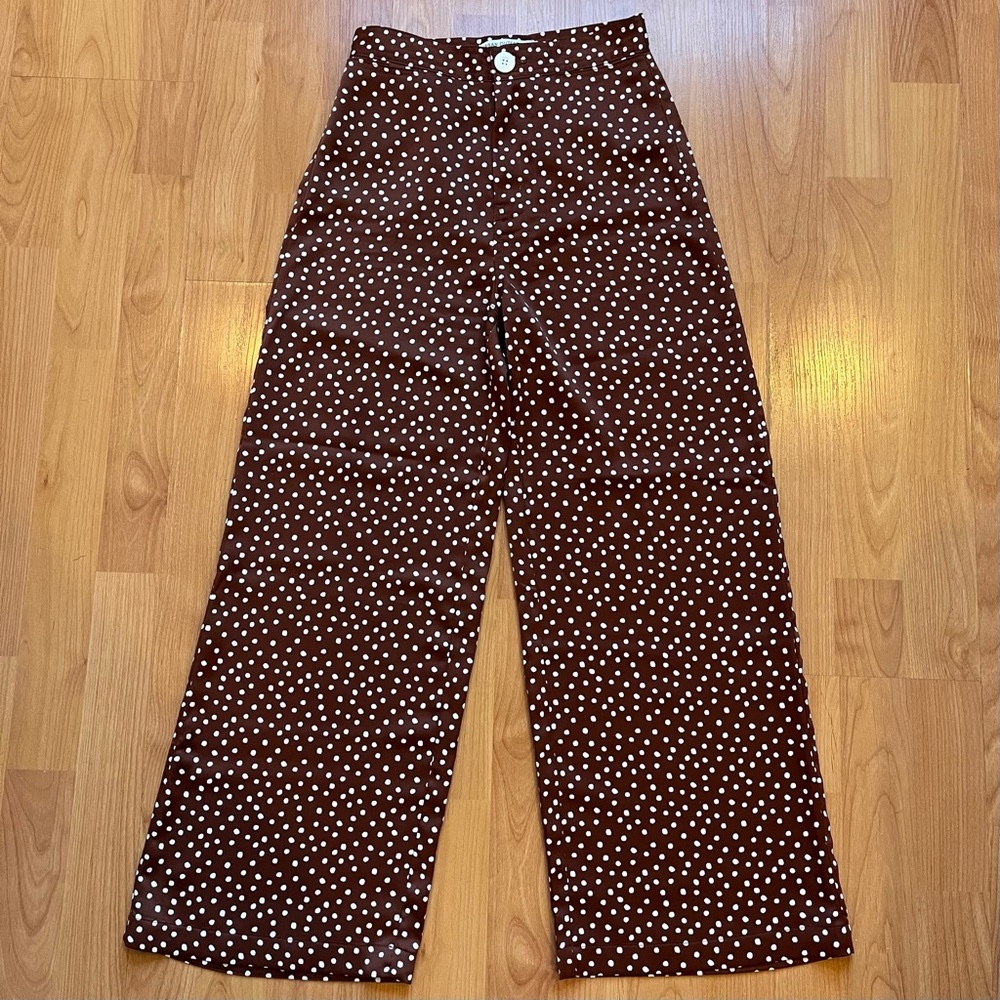 Urban Outfitters polka dot silk pants